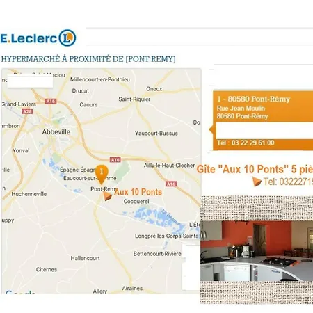 Dom wakacyjny Aux 10 Ponts Maison Spacieuse Et Conviviale Au Bord De La Somme La A 30 Min 6 Personnes Pont-Rémy